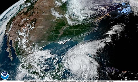 Hurricane Ian gained strength as it headed over warm waters off Cuba on September 26, 2022. Photo: NOAA