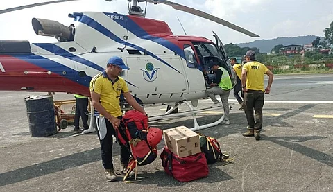 Uttarakhand State Disaster Response Force personnel. Photo: Varsha Singh