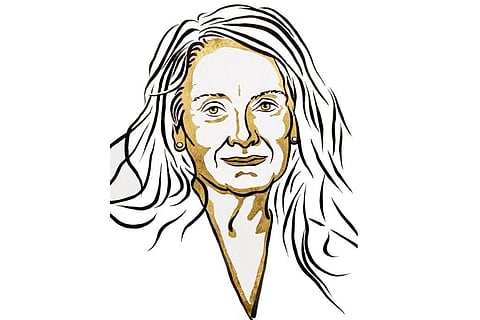 फ्रेंच लेखिका एनी एर्नॉक्स को दिया गया साहित्य में नोबेल पुरस्कार