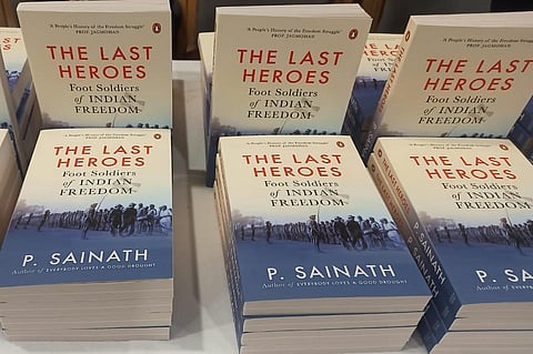 The book 'The Last Heroes' by journalist P Sainath. Photo: Anil Ashwini Sharma