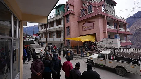 The two hotels that were to be demolished. Photo: Sunny Gautam / CSE
