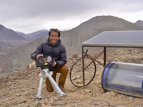 Sonam Wangchuk ‘urgently’ appealed to people to help protect the environmentally sensitive region of Ladakh. Photo: Sonam Wangchuk / Twitter