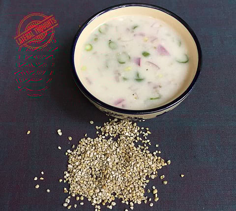 Koozh is a popular street food in Tamil Nadu, which is prepared from locally available millets such as bajra and ragi. Photo: Vibha Varshney