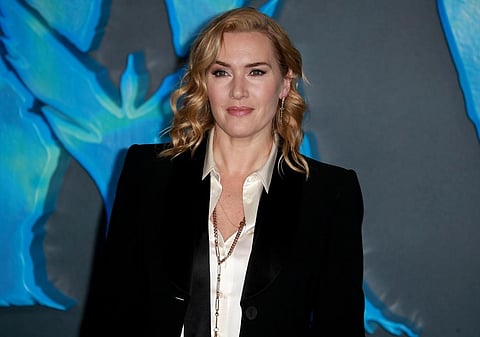 Kate Winslet promoting ‘Avatar: The Way of Water’ in London in December 2022. Winslet held her breath for over seven minutes during filming of the movie. (Shutterstock)
