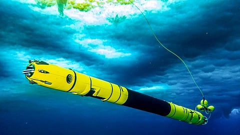 Icefin is a small robotic oceanographer that allows researchers to study ice and water around and beneath ice shelves. Photo: Cornell Chronicle.