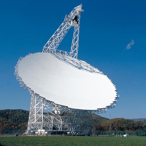 Radio observatories like the Green Bank Telescope are in radio quiet zones that protect them from interference. Photo: NRAO / AUI / NSF, CC BY