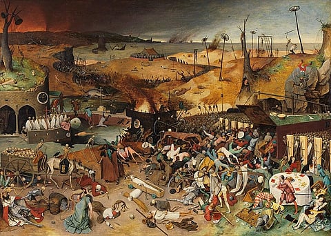 The European historical record of the Black Death is the most extensively studied resource until now. But the intellectual elite in the medieval Muslim world too studied the pandemic extensively. Photo: The Triumph of Death by Pieter Bruegel the Elder via Wikimedia Commons