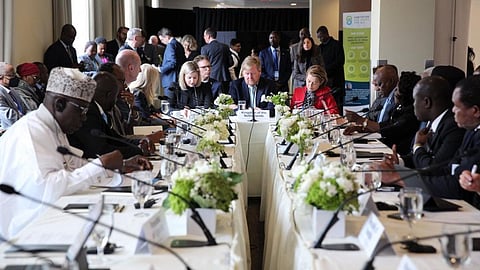African Heads of State with the King of the Netherlands, Wilhelm Alexander. Photo: @CatarinadeAlbuq / Twitter