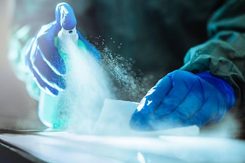 Quaternary ammonium compounds can linger on surfaces and in indoor air and dust long after the disinfectant has dried. Photo: Guido Mieth/DigitalVision via Getty Images