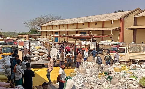 Ragi market at Boipariguda block in Koraput district, Odisha. Photo: Odisha government