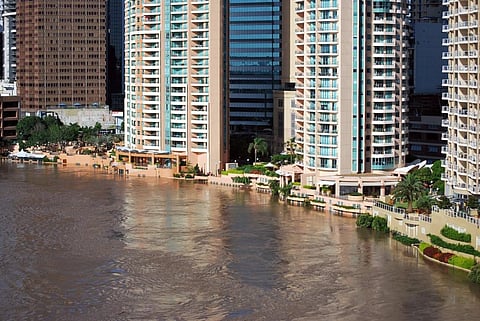 To stop cities from sinking, groundwater has to be replenished and the soil in construction sites strengthened. Photo: Brisbane flood by Stephenk1977