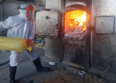 Installing a centralised incineration facility equipped with energy recovery is an appropriate solution for sanitary waste treatment.