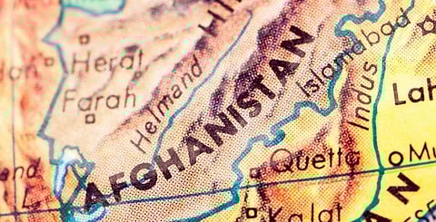 A map showing the Helmand river. Photo: iStock