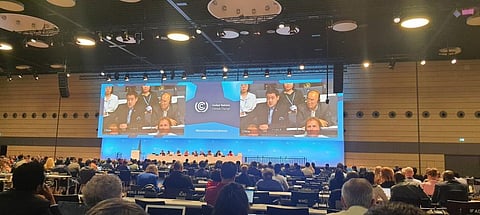 The Chinese delegation on the 7th day of the Bonn conference. Photo: Akshit Sangomla / CSE