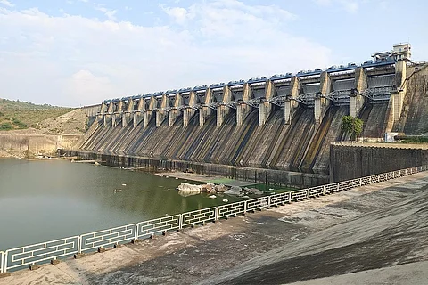 भारत के बांसवाड़ा जिले में स्थित माही बांध; फोटो: आईस्टॉक