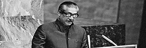 Sheikh Mujibur Rahman. Photo: @BDMOFA / Twitter