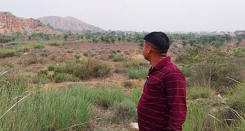 Forest guide Sandeep Kumar at the restored area (Photo by Deepanwita Gita Niyogi)