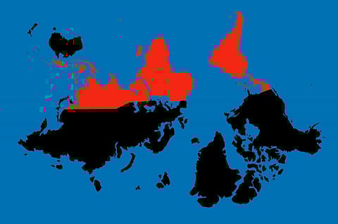 The world turned upside down. Photo: iStock / Getty Images Plus