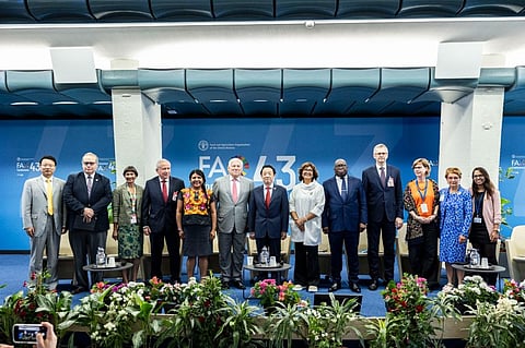 Three high-level roundtables on the theme of water were held during the 43rd FAO Ministerial Conference. Photo: FAO.