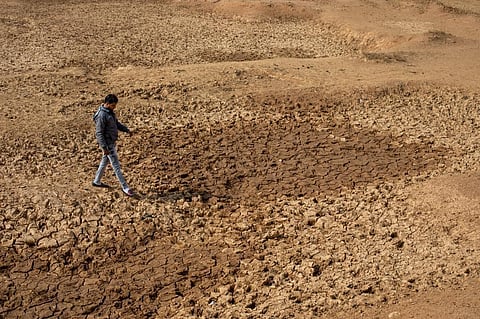 This picture is of the drought in Jharkhand in 2022. Photo: Vikas Chaudhary / CSE