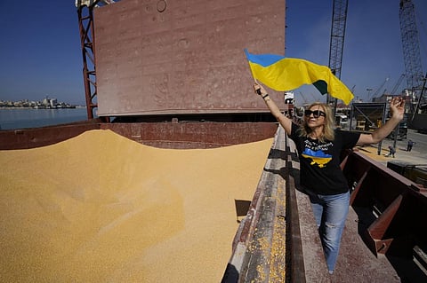 The grain deal allowed Ukrainian corn and other products to reach ports in Lebanon and elsewhere. Photo: AP Photo/Hassan Ammar