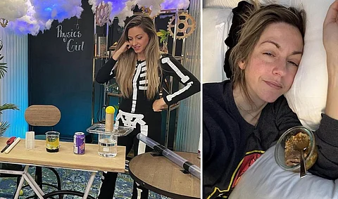 Youtuber Dianna Cowern explains physics phenomena on her channel Physics Girl. She has been has been battling the effects of long COVID for over a year. Photos: thephysicsgirl / Instagram