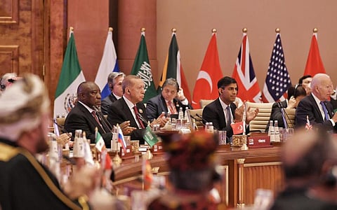 The ongoing G20 conference in New Delhi. Photo: @CyrilRamaphosa / X, previously known as Twitter