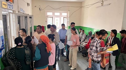 The scene at a Shimla hospital. Photo: Rohit Prashar