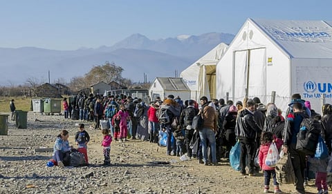 Refugees at the Macedonian border. Photo: iStock