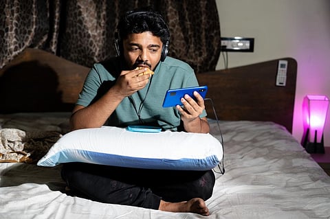 Late working hours, social media browsing and binge watching shows at night are often some of the key reasons why the urban population of India is sleeping less. Photo: iStock