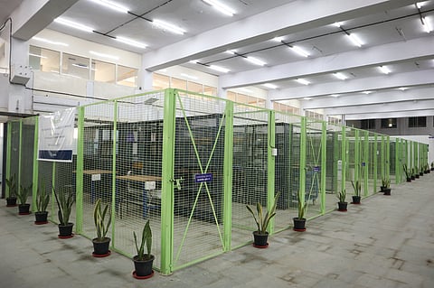 The dismantling units at the Ecowork facility. Photo: Ecowork