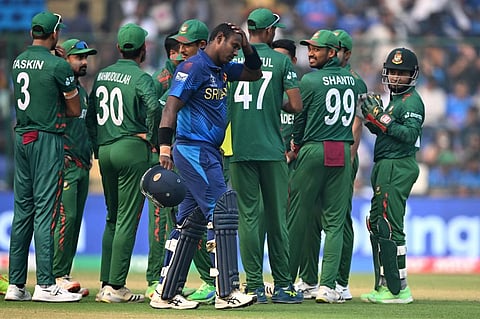 The Cricket World Cup 2023 match between Bangladesh and Sri Lanka was held at the Arun Jaitley Stadium in New Delhi on November 6, 2023. Photo: ICC / X (formerly Twitter)