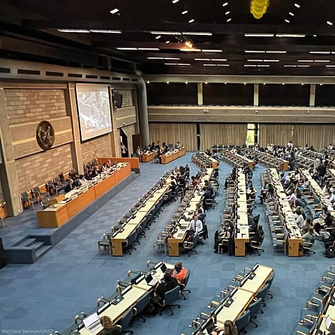 Preparations underway for the 3rd session of the Intergovernmental Negotiating Committee. Photo: @UNEP / X (formerly Twitter)