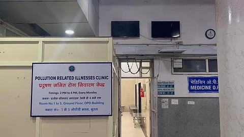 राम मनोहर लोहिया अस्पताल में प्रदूषण ओपीडी शुरू की गई है। फोटो: मिधुन