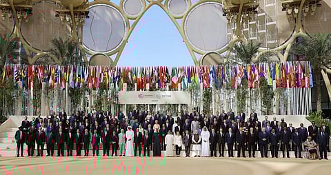 A group photo of leaders attending COP28. Photo: @COP28_UAE / X