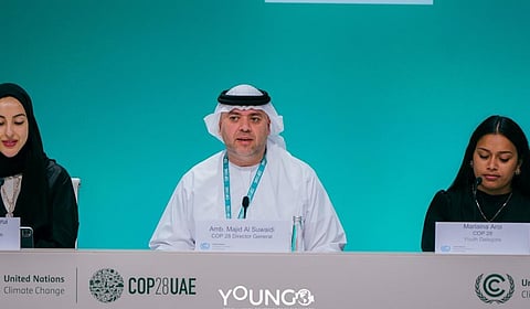 Majid Al Suwaidi, the director-general of the COP28 presidency, declared in a press conference on December 8 that COP28 President Sultan Al Jaber wants COP28 to end at 11:00 am on December 12. Photo: @COP28_UAE / X