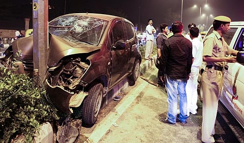 A road accident in New Delhi in 2019. Photo: iStock