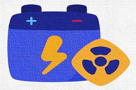 परमाणु बैटरी की कलात्मक तस्वीर