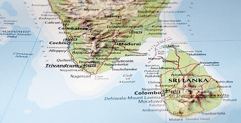 Raghu Murtugudde, professor at Indian Institute of Technology, Bombay and emeritus professor at University of Maryland, described the reason for the heavy rain in south Tamil Nadu to be a 'wind tunnel' effect caused in the Palk Bay and Gulf of Mannar regions between Tamil Nadu and Sri Lanka. Map: iStock