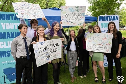 The Montana plaintiffs. Photo: @youthvgov / X, formerly Twitter