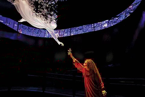 The Mobility Pavilion at the Green Zone during the UN Climate Change Conference, COP28, at Expo City Dubai on December 6, 2023