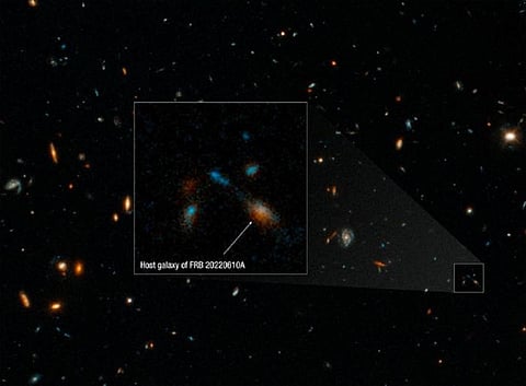 FRB 20220610A was detected in 2022. Photo: NASA, ESA, STScI, Alexa Gordon (Northwestern)