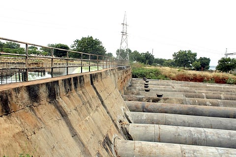 Pipes carrying water to the Alamatti dam. File photo: iStock