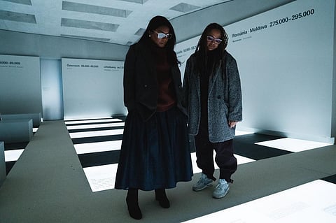 Origin actor Aunajanue Ellis-Taylor and writer / director Ava DuVernay on set in Berlin. Photo: @ORIGINTheMovie / X (formerly Twitter)