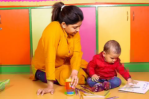 Universal access to childcare services is essential for achieving various societal objectives, including gender equality, child development and workforce participation. Photo for representation: iStock