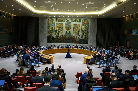 UN Secretary-General Antonio Guterres addressing a Security Council meeting in Guyana February 14, 2024. Photo: @antonioguterres / X (formerly Twitter)