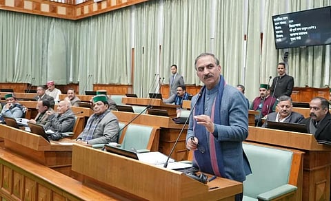 Himachal Pradesh Chief Minister Sukhwinder Singh Sukhu presented the Budget 2024-25 in the House. Photo: @CMOFFICEHP / X (formerly Twitter)