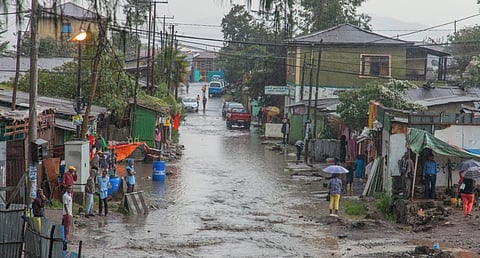 Flooding in the streets of Addis Ababa, Ethiopia, after heavy rain. Representational Photo: iStock