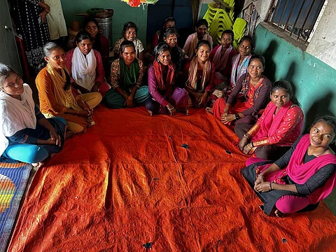 The Kishori dala of 17 adolescent girls from Ankula Padar village in Odisha is raising its voice against not being allowed to step outside on their own, discrimination in food allocation at their homes to early marriage and pursuing education. Photo: K Nitin Chowdary