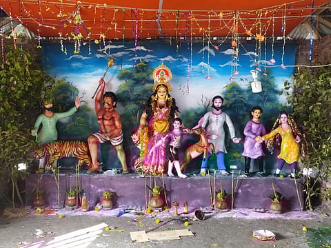 A Bonbibi ‘thaan’ in Dhyanmaari village, Khulna, Bangladesh. Photo: Raihan Raju